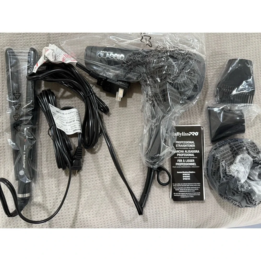 BaBylissPRO‎ Limited Edition Dryer & Flat Iron Set Black